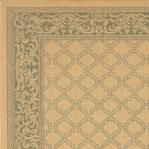 Garden Lattice Outdoor Rug in Green - Image 2